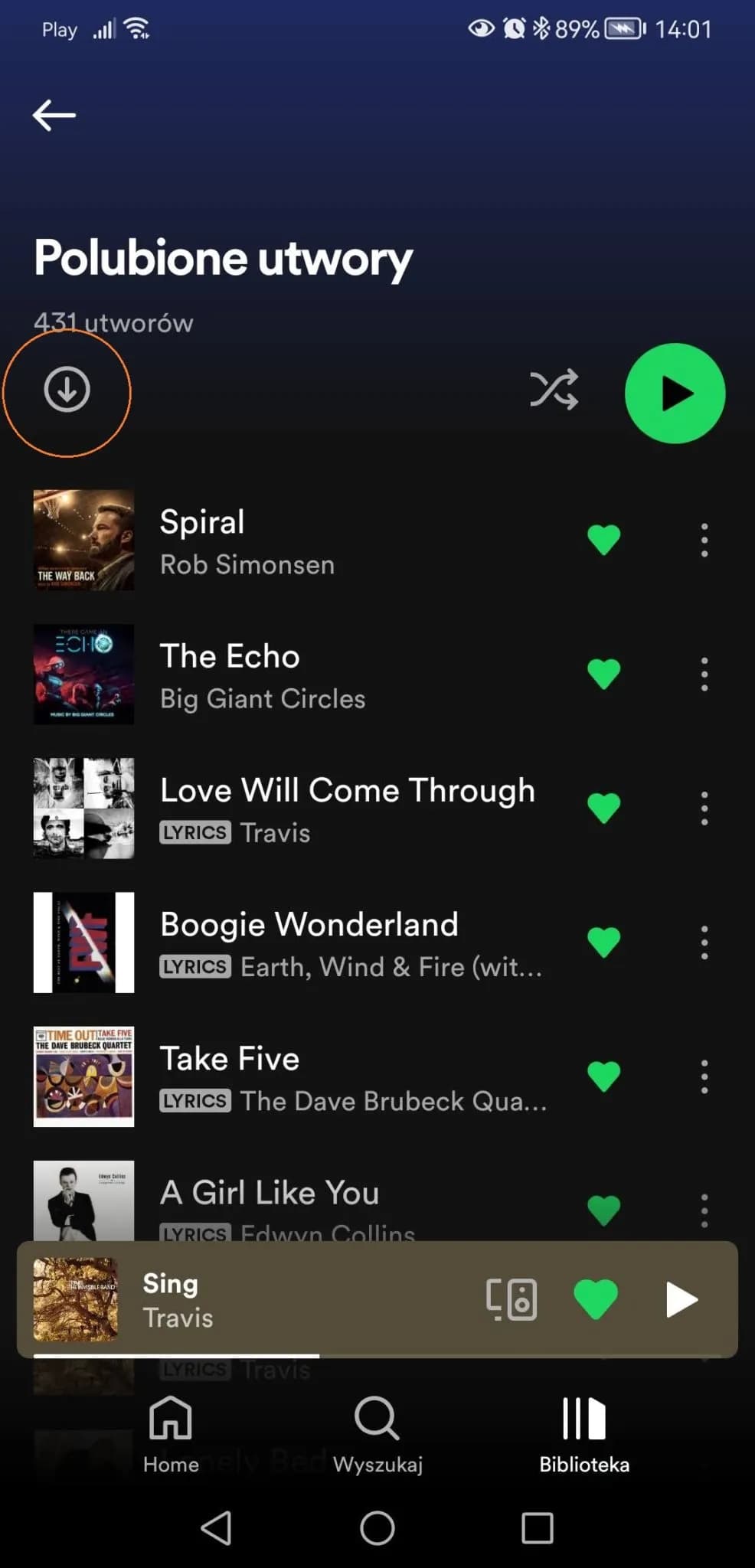 Jak pobrać muzykę na Spotify na telefon i cieszyć się offline